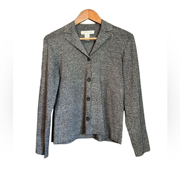 Jones New York silk blend collared cardigan - Picture 1 of 8
